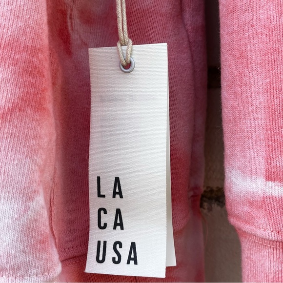 NWT LA CAUSA Tie Dye Matching Set in Grapefruit - Size Medium - Picture 9 of 10